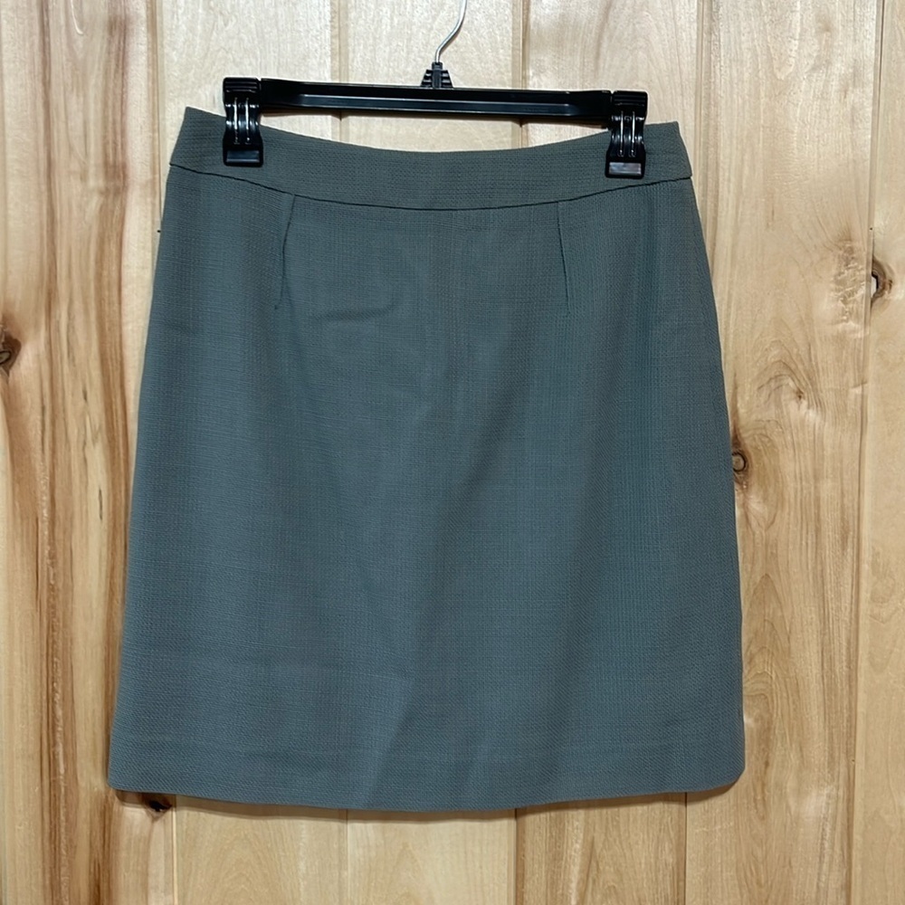 Reiss Light Grey Wool Mini Skirt Size 6‎